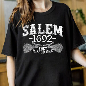 Salem 1692 They Missed One Trending Shirt 7 Massachusetts Witch Trials Spooky
